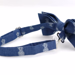 Denim butterfly med ananas