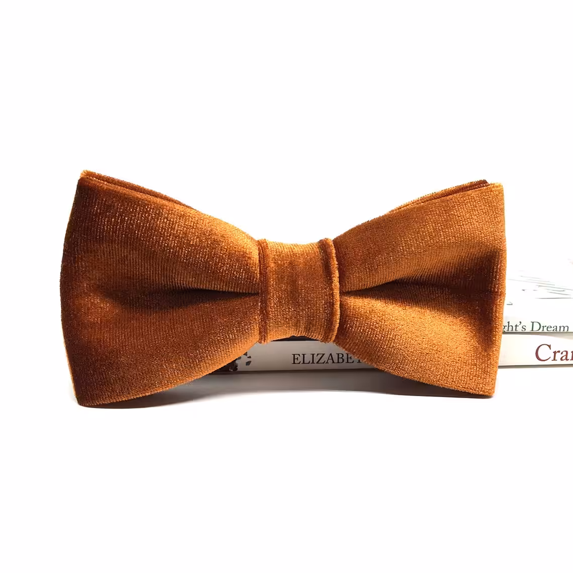 Rav-farvet butterfly i fløjl 2 Rav-farvet butterfly i fløjl - Billede 2